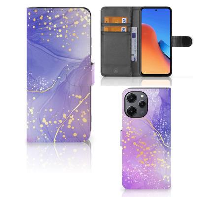 Hoesje voor Xiaomi Redmi 12 Watercolor Paars Hoesje voor Xiaomi Redmi 12 Watercolor Paars