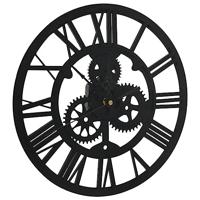 Wandklok 30 cm acryl zwart - thumbnail