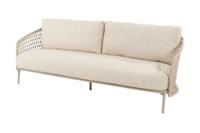 Puccini 3-zits lounge bank incl. 3 kussens - thumbnail