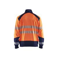 Blåkläder Sweatshirt halve rits High-Vis 35562528 | High-Vis Oranje/Marineblauw | Maat L - 7330509623428 - thumbnail