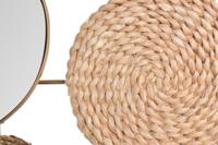 Wanddecoratie DKD Home Decor Spiegel Natuurlijk Metaal Bruin Koper Vezel (72 x 3,5 x 74 cm) - thumbnail