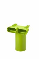 Air Excellent AE55sc Ventieladapter 90° 125 met 1 afdekkap - thumbnail