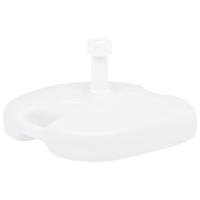 VidaXL Parasolvoet gevuld met zand/water 16 l kunststof wit - thumbnail