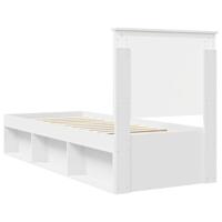 Bedframe met hoofdeinde Wit 75 x 190 cm Massief grenenhout - thumbnail