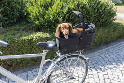 TRIXIE FIETSMAND BAGAGE DRAGER BREED ZWART - thumbnail