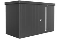 Biohort Neo 1D metalen tuinhuis enkele deur donkergrijs 348x180 cm- Plat dak- Metaal- Biohort - thumbnail