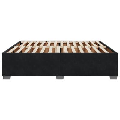 Bedframe zonder matras 180x200 cm fluweel zwart