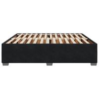 Bedframe zonder matras 180x200 cm fluweel zwart - thumbnail
