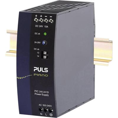 PULS PIC240.241D DIN-rail netvoeding 24 V 10 A 240 W Aantal uitgangen:1 x Inhoud 1 stuk(s)
