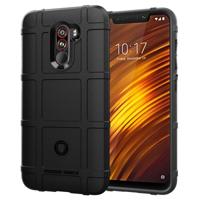 volledige schokbestendige TPU Case voor de Xiaomi Pocophone F1 (zwart) - thumbnail
