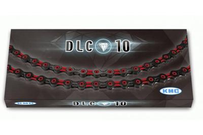 KMC dlc 10 116 schakels - roodzwart - fietsketting