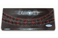 KMC dlc 10 116 schakels - roodzwart - fietsketting - thumbnail