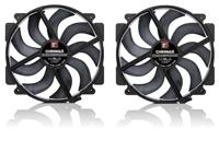 NF-A14x25r G2 PWM Sx2-PP chromax.black - dubbele ventilatorset, zwart - thumbnail