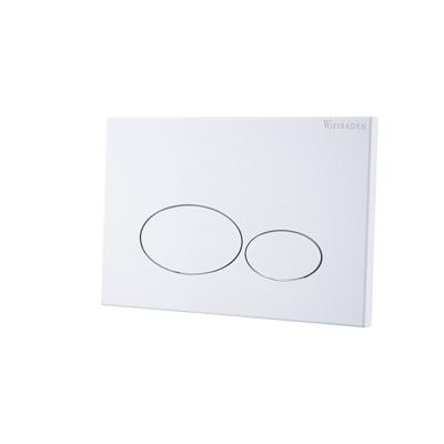 Wiesbaden X32 Metal drukplaat voor inbouwreservoir mat wit