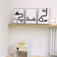 Kave Home Schilderij 'Nikki' Set van 3 stuks - thumbnail