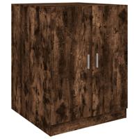 VidaXL Wasmachinekast 71x71,5x91,5 cm gerookt eikenkleurig - thumbnail