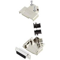 Amphenol L17D45PK-M-15+L77SDA15S D-sub female connectorset 45 ° Aantal polen: 15 Soldeerkelk 1 stuk(s) - thumbnail