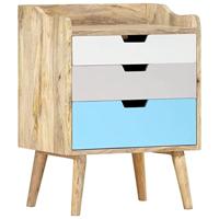VidaXL Nachtkastje 47x35x63 cm massief mangohout - thumbnail