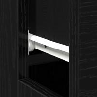 Bureau met lade Zwart eiken 100 x 50 x 75 cm Bewerkt hout - thumbnail