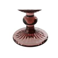 Set van bekers Home ESPRIT Roze Kristal 8 x 8 x 14,5 cm (6 Stuks) - thumbnail