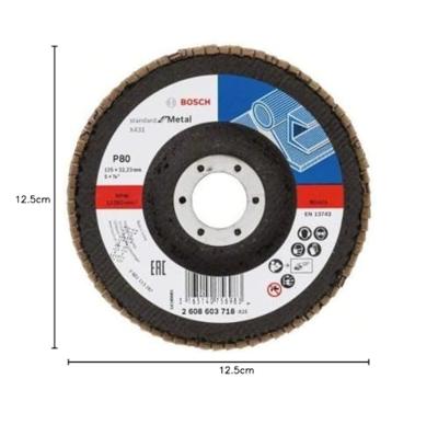 Bosch Accessoires Lamellenschijf 125 X431, Standard for Metal recht, 80 | 1 stuks - 2608603718