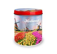 Bewaarblik Holland tulpenveld Ø10x11,5cm - thumbnail