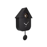 Wall clock modern cuckoo abs black - thumbnail