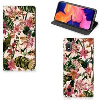 Samsung Galaxy A10 Smart Cover Flowers - thumbnail