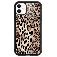 iPhone 11 glazen hardcase - Golden wildcat - thumbnail