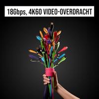 Rode HDMI kabel 3m rood - thumbnail