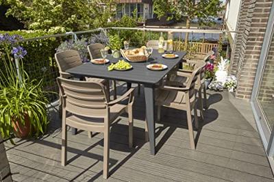 Tuintafel Lima antraciet 160 cm