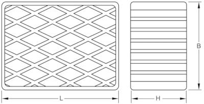 KS Tools 160.0480 Rubberen mat (l x b x h) 160 x 120 x 80 mm