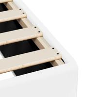 Bedframe zonder matras 137x190 cm kunstleer wit - thumbnail