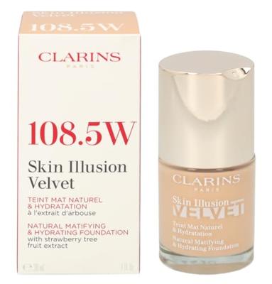 Clarins Skin Illusion Velvet Foundation Cashew 30ml Clarins Skin Illusion Velvet Foundation Cashew 30ml