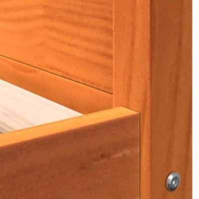 VidaXL Hondenmand 95,5x65,5x28 cm massief grenenhout wasbruin - thumbnail