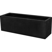 Ter Steege Static rechthoekige plantenbak 95x32x32 cm zwart - thumbnail