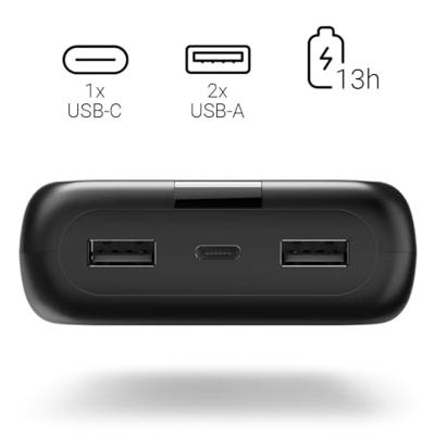 Hama Performance 24 Power Pack 24000 mAh 3 Outputs:USB-C 2x USB-A Powerbank Grijs - thumbnail