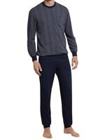 Schiesser Schiesser Pyjama Long 159620 darkblue 60/4XL - thumbnail