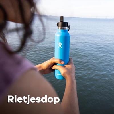 Hydro Flask 21 Oz Standard Flex Straw Cap Thermosfles Indigo 621 ml - thumbnail