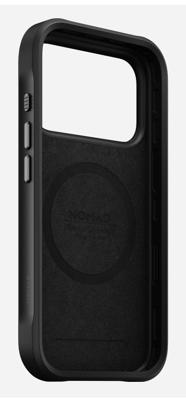 Nomad Rugged Leather Case iPhone 17 Pro Zwart Horween