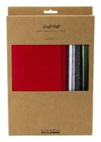 Creativ Company Hobbyvilt, a4, vel 210x297 mm, dikte 2 mm, kerst verf, 10 stuk/ 1 doos - thumbnail