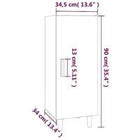 Dressoir 34,5x34x90 cm bewerkt hout bruineikenkleurig - thumbnail