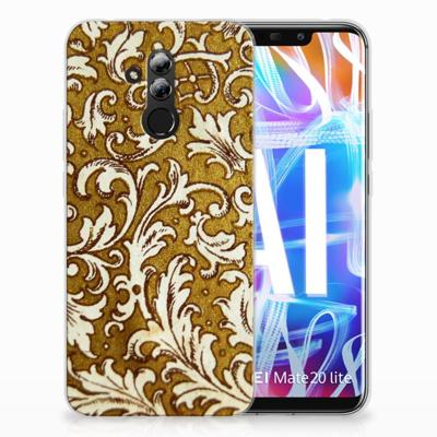 Siliconen Hoesje Huawei Mate 20 Lite Barok Goud Siliconen Hoesje Huawei Mate 20 Lite Barok Goud