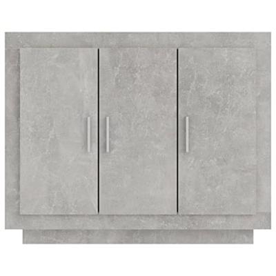Dressoir 92x35x75 cm bewerkt hout betongrijs