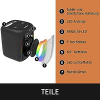 Lenco PA-101BK Party speaker 1 stuk(s) - thumbnail