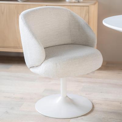 Eleonora Eetkamerstoel 'Ruben' Bouclé, kleur Taupe