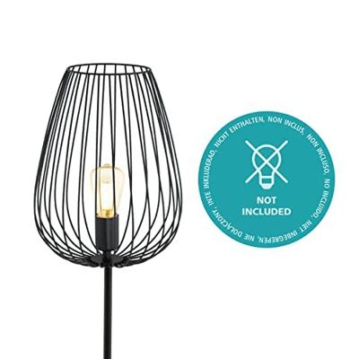Eglo Vloerlamp e27 zwart &apos;newtown&apos;