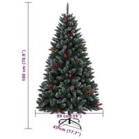 VidaXL Kunstkerstboom met 300 led's 180 cm - thumbnail