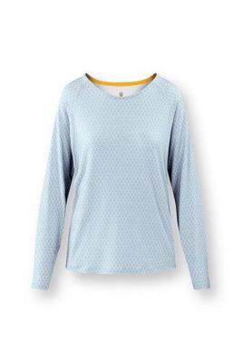 Pip Studio Pip Studio Tina Long Sleeve Top Thousand Leaves Light Blue M