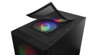 ATX/mATX Semi-toren doos Mars Gaming LED RGB LED RGB Micro ATX Kleur Zwart - thumbnail